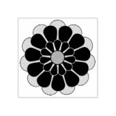 Funny Blume Power Bloom II + Ihr Backgr. Idee Gummistempel (Prägung)