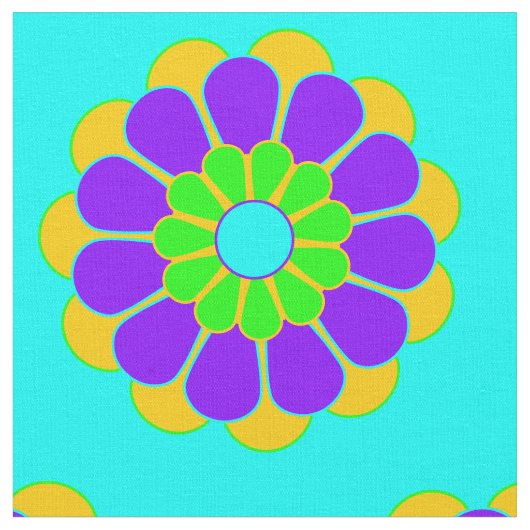 Funny Blume Power Bloom II + Ihr Backgr. Idee Stoff (Nahaufnahme)