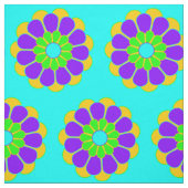 Funny Blume Power Bloom II + Ihr Backgr. Idee Stoff (Muster)