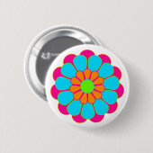 Funny Blume Power Bloom III Button (Vorne & Hinten)