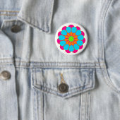 Funny Blume Power Bloom III Button (Beispiel)