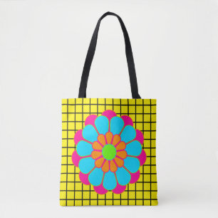 Funny Blume Power Bloom III + Ihr Backgr. Idee Tasche