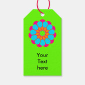 Funny Blume Power Bloom III + Ihr Text Geschenkanhänger (Vorderseite)