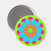 Funny Blume Power Bloom III Magnet (Vorderseite/Rückseite)