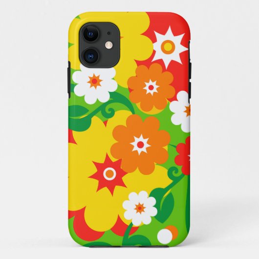 Funny Blume Power Wallpaper Case-Mate iPhone Hülle (Rückseite)