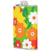 Funny Blume Power Wallpaper Flachmann (Links)