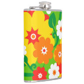 Funny Blume Power Wallpaper Flachmann (Rechts)