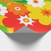 Funny Blume Power Wallpaper Geschenkpapier (Ecke)