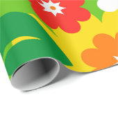 Funny Blume Power Wallpaper Geschenkpapier (Rolleneckpunkt)