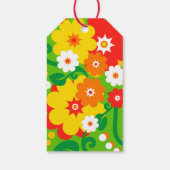 Funny Blume Power Wallpaper + Ihr Text Geschenkanhänger (Rückseite)