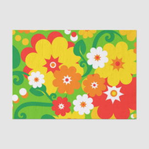 Funny Blume Power Wallpaper + Ihr Text Seidenpapier