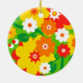Funny Blume Power Wallpaper Keramikornament (Hinten)