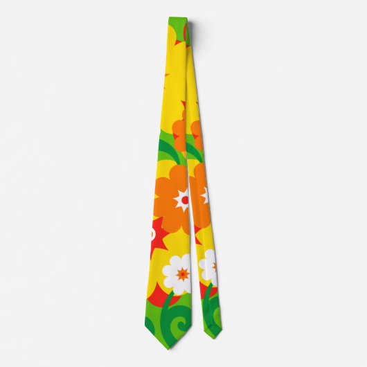 Funny Blume Power Wallpaper Krawatte (Vorderseite)