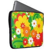 Funny Blume Power Wallpaper Laptopschutzhülle (Vorne Rechts)
