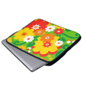 Funny Blume Power Wallpaper Laptopschutzhülle (Vorne Knopf)