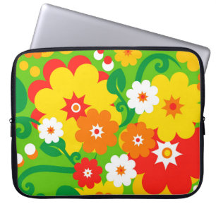 Funny Blume Power Wallpaper Laptopschutzhülle