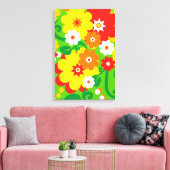 Funny Blume Power Wallpaper Leinwanddruck (Insitu (Wohnzimmer))