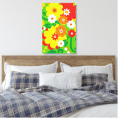 Funny Blume Power Wallpaper Leinwanddruck (Insitu (Schlafzimmer))