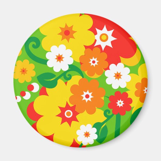 Funny Blume Power Wallpaper Magnet (Vorne)