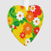 Funny Blume Power Wallpaper Ornament (Vorderseite)