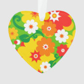 Funny Blume Power Wallpaper Ornament (Rückseite)