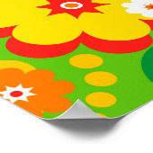 Funny Blume Power Wallpaper Poster (Ecke)