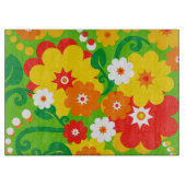 Funny Blume Power Wallpaper Schneidebrett (Vorderseite)