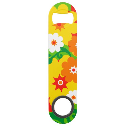 Funny Blume Power Wallpaper Speed Flaschenöffner (Rückseite)