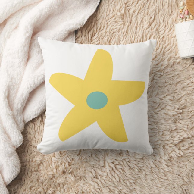 Funny Blume Throw Kissen (Decke)