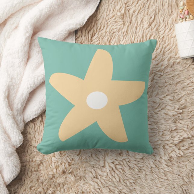 Funny Blume Throw Kissen (Decke)