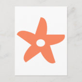 Funny Blume Throw Kissen Postkarte (Vorderseite)