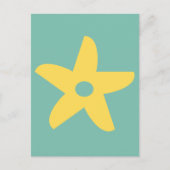 Funny Blume Throw Kissen Postkarte (Vorderseite)