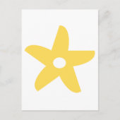 Funny Blume Throw Kissen Postkarte (Vorderseite)