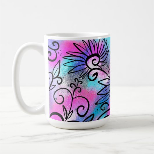 Funny Blumenart Kaffeetasse (Links)
