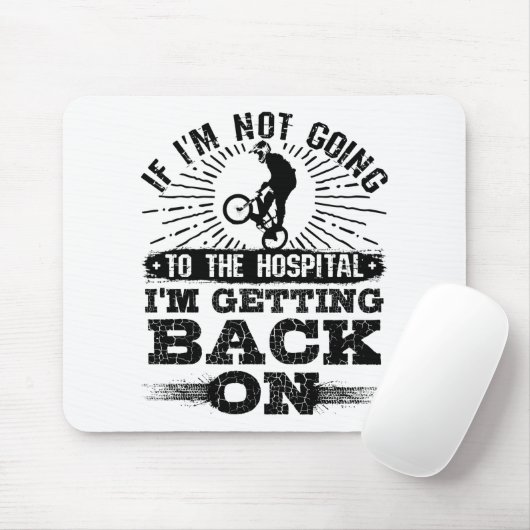 Funny BMX Motocross MTB wieder auf Mousepad (Mit Mouse)