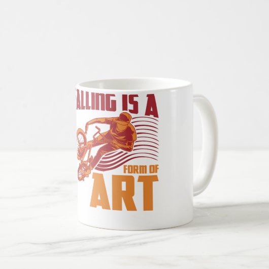 Funny Bmx Quote Vert Ramp Bicycle Kaffeetasse (VorderseiteRechts)