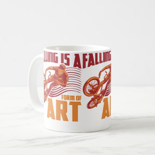 Funny Bmx Quote Vert Ramp Bicycle Kaffeetasse (Vorderseite Links)