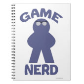 Funny Board Game Nerd Meeple Fun Design Notizblock (Vorderseite)