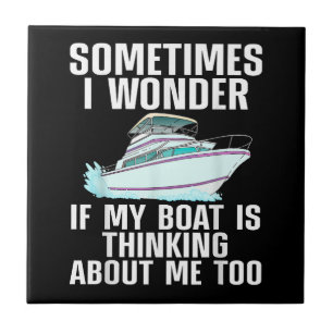 Funny Boat Art for Men Bootsport Bootsport Bo Fliese