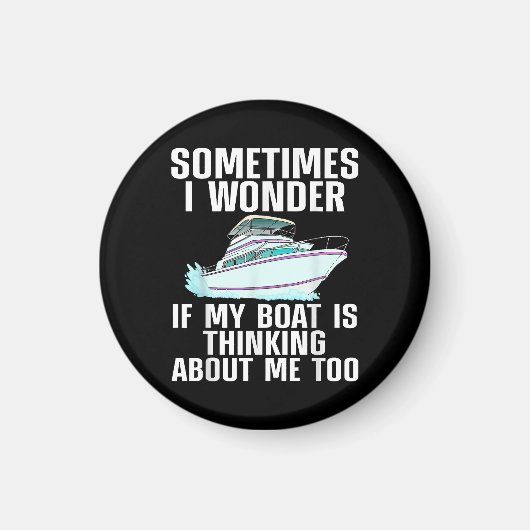 Funny Boat Art for Men Bootsport Bootsport Bo Magnet (Vorne)