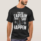 Funny BOAT CAPTAIN I bin der Kapitän, den ich SCHI T-Shirt (Vorderseite)