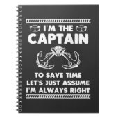 Funny Boat Captain Spaß Boating Joke Sailor Notizblock (Vorderseite)