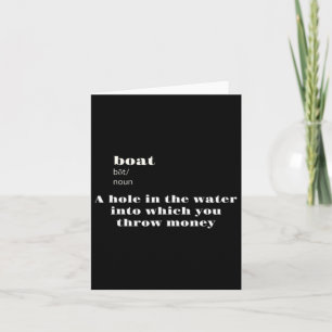 Funny Boat Definition Boat Karte