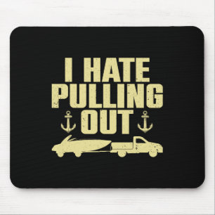 Funny Boat Design for Men Women Bootloipe Mousepad
