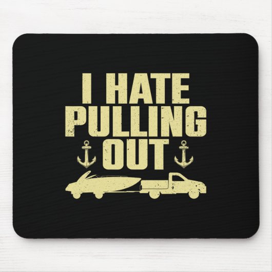 Funny Boat Design for Men Women Bootloipe Mousepad (Vorne)