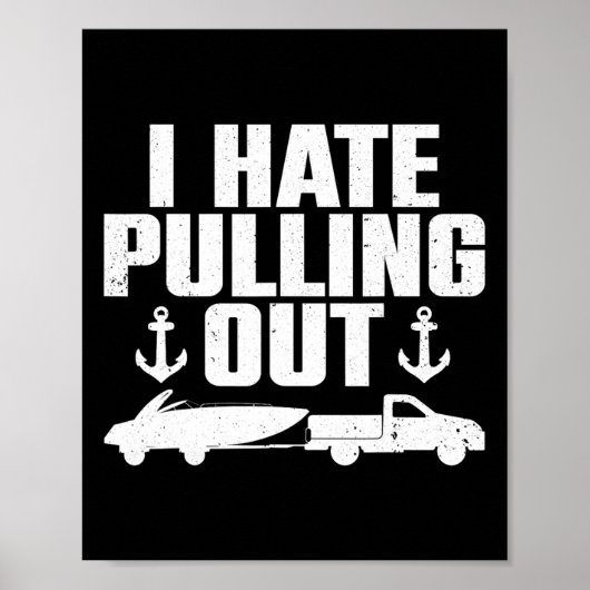 Funny Boat Design for Men Women Bootloipe Poster (Vorne)