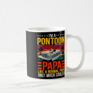 Funny Boat Pontoon Papa Wie ein normales Vater Boo Kaffeetasse