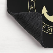 Funny Boater bin ich der Kapitän, den ich Schiff m Mousepad (Ecke)