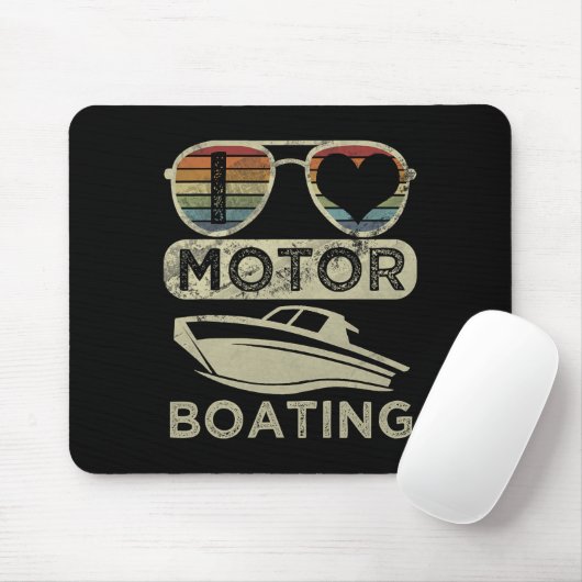Funny Boater Zitat I Liebe Motorboot Motorbootfahr Mousepad (Mit Mouse)