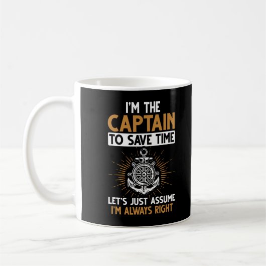 Funny Boating Captain Funny Sailing Jokes Kaffeetasse (Links)